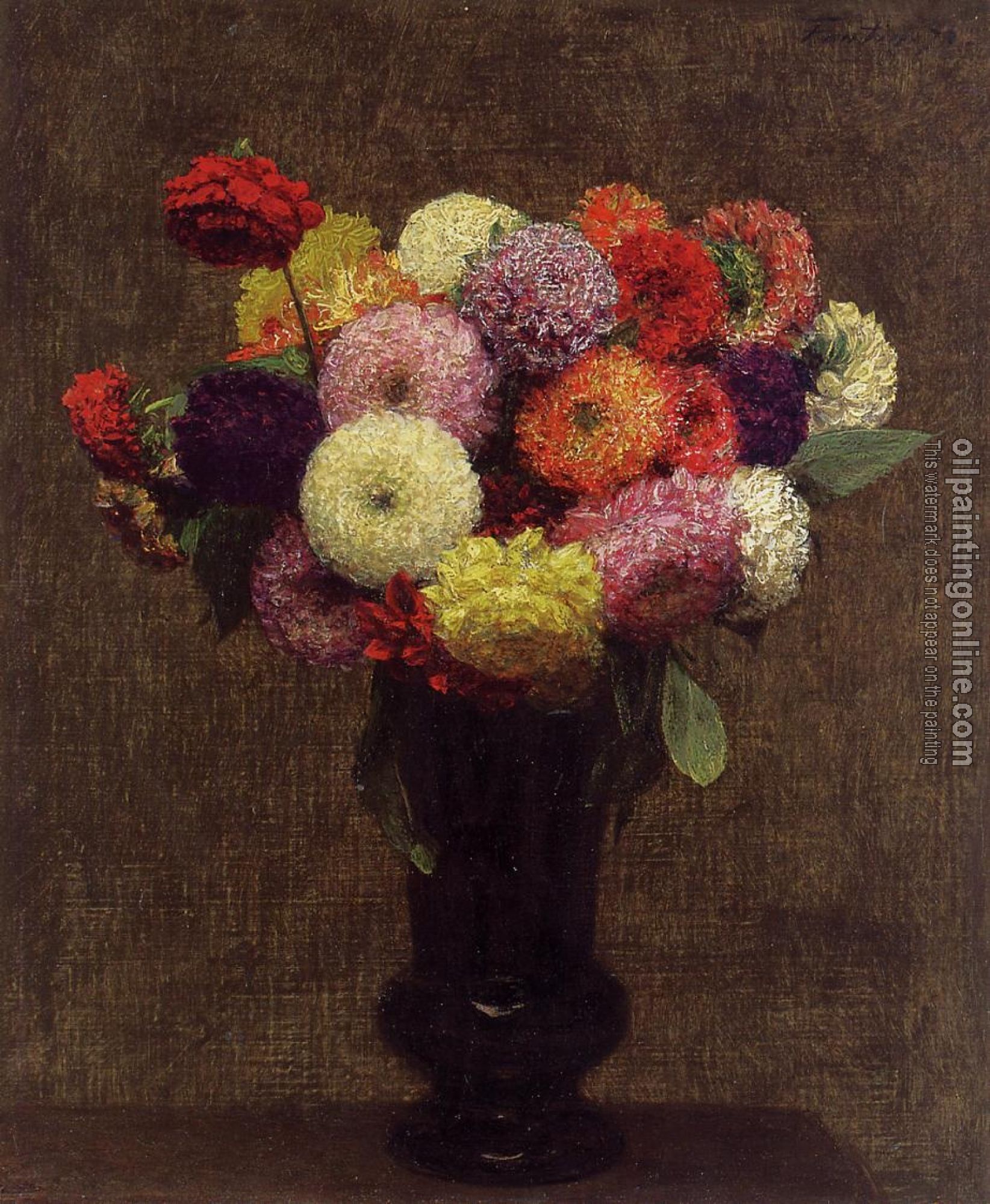 Fantin-Latour, Henri - Dahlias